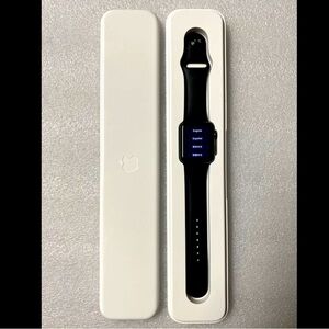 Apple Gen 1 Watch Sport 42mm Space Gray Aluminum Case Black Band. Excellent.